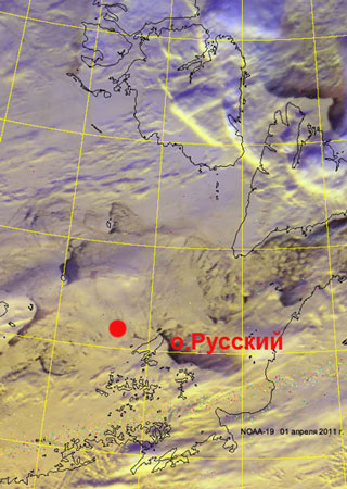 Picture with satellite location area MLAE 2011